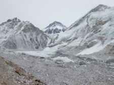 Bottom of the Icefall and beginning of the Khumbu Icefall