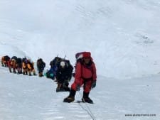 Sherpas on the Lhotse Face Sherpas on the Lhotse Face