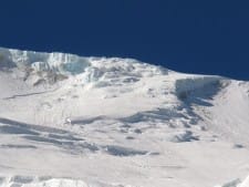 Manaslu Avalanche The ramp, showing seracs and crown wall, Manaslu 26 September 2012 Photo: © Chris Groves,