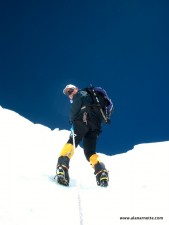 Alan Climbing the Khumbu Icefall in 2002