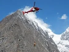 Fishtail air sling operation