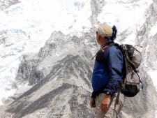 Alan looking at Everest