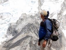 Alan looking at Everest