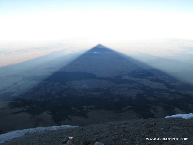 Dawn shadow of Orizaba at 18,880/5754'