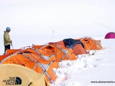 Camp 2 at 7100m or 23,300 feet on Shishapangma (26,335 feet 8,027 meters) in 2007.