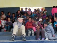 We visited the Hillary School in Khumjung and I got a chance to sit with the kids for a bit - what fun.