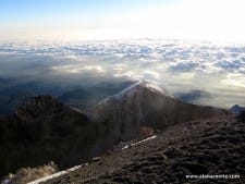 The summit volcano crater of Orizaba at 18,880/5754'