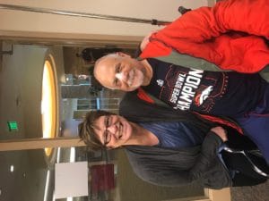 Alan and Di leaving Hospital