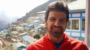 Jim Davidson on his way to Everest 2017