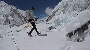 Ueli Steck in Western Cwm courtsey of Ueli Steck