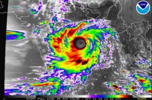 Cyclone Phailin in the Bay of Bengal