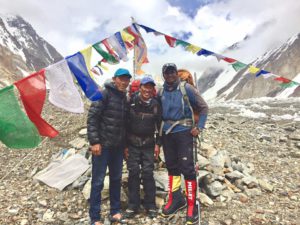 Kami Sherpa with Destination Dreamers on K2 in 2017