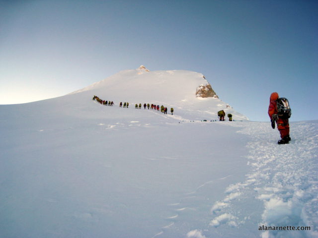 Leaving Camp 3 for the summit in 2013. ©alanarnette