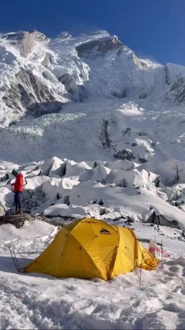 Annauprna looking up from Camp 1. Courtesy of Outdoorpirate on IG