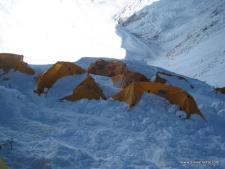 Storm on the Lhotse Face