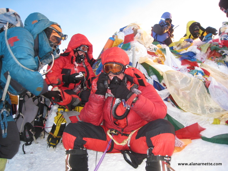Alan on Everest summit  in 2011