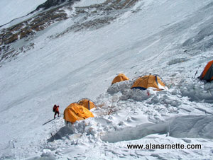 Camp 3 on Lhotse Face