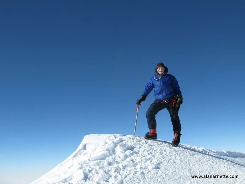 Alan on the summit of Vinson December 9, 2010