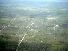 Flying into Timika, Papua