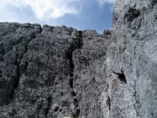 Last Chimney to the Summit Ridge