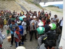 Scott Surrounded by the Locals at Bilogai