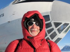 Alan in Front of The Il-76 at Union Glacier