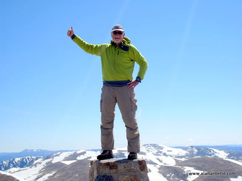 Alan on Kosciuszko's Summit
