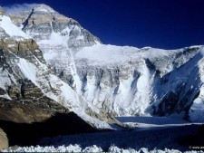 Everest West Ridge from Tibet (courtesy research)