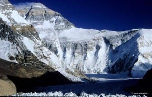 Everest West Ridge from Tibet (courtsey research)