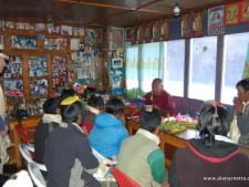 Lama Geshe Blessing the Sherpas Lama Geshe Blessing the Sherpas