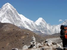 Pumori from the trek to EBC