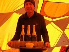 Phil Crampton, Altitude Junkies, at Everest North Base Camp