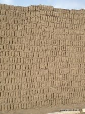 V shape brick wall construction