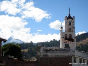Rooftop view in Huaraz