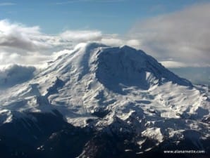 Mt. Rainier from the air