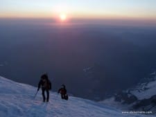 Sunrise on the Dissapointment Cleaver Route