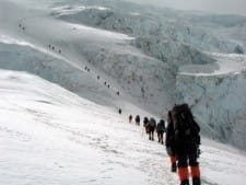 Climbing the Lhotse Face in 2002
