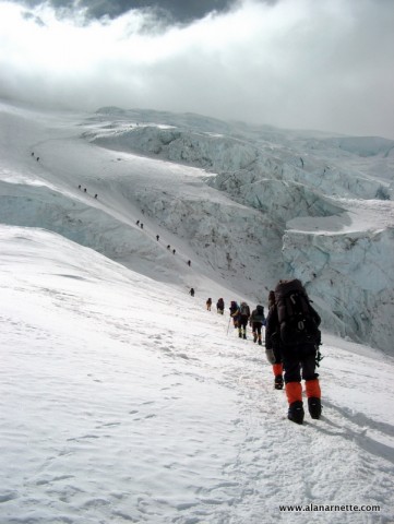 Climbing the Lhotse Face in 2002