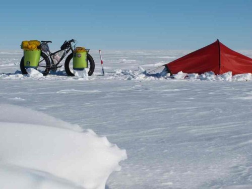 Eric Larson Antarctica bike ride Eric Larson Antarctica bike ride