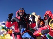 Ronnie on the summit.