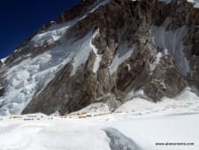 Everest West Shoulder above C1 in 2008