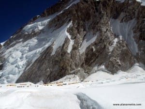 Everest West Shoulder above C1 in 2008