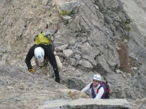 Barry and Tom on the LIttle Bear West Ridge