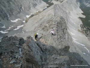 Barry and Tom on the LIttle Bear West Ridge
