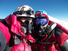IMG Climbers on Lhotse with TopOut and Summit Oxygen masks