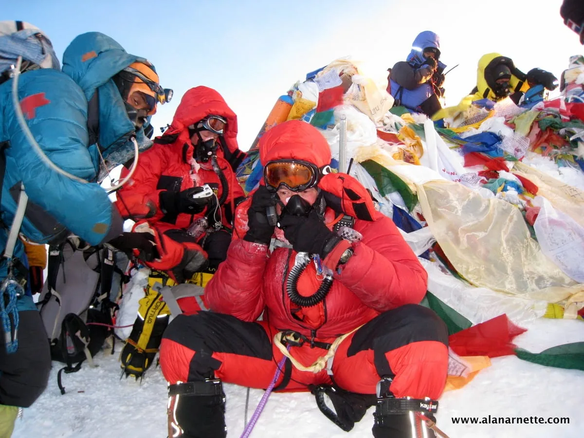 Alan on the summit of Everest May 21, 2011 5:00AM