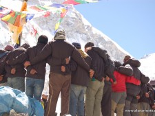 Sherpas at Puja