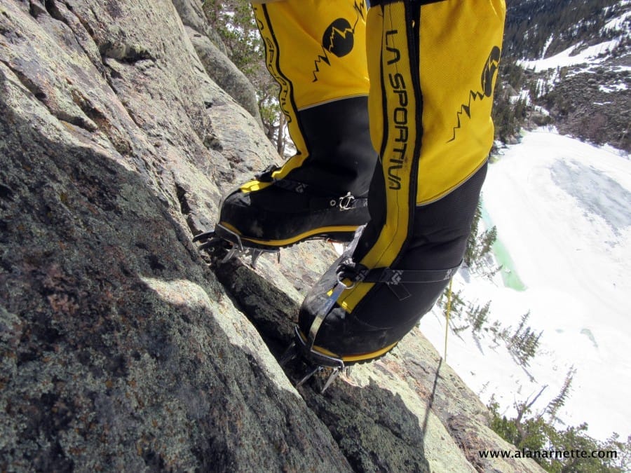Working on crampons on rock skills The Blog on