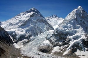 Everest as seen from Pumori Camp 2