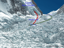 Everest-2015-Icefall -Route
